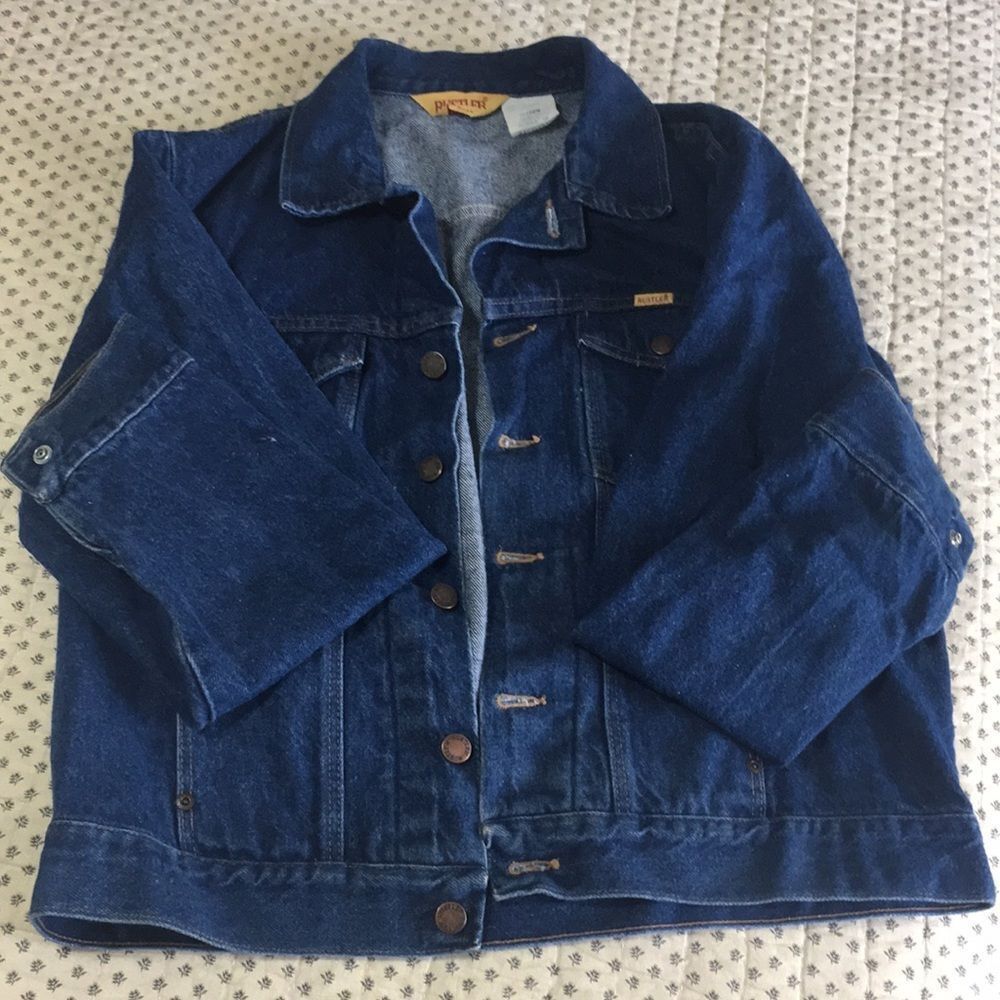 Rustler Denim Trucker Jacket Size Large